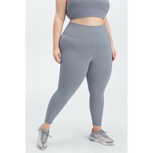 Fabletics Powerhold High-Waisted 7/8 Leggings Raincloud Gray Womens Plus Size 2X